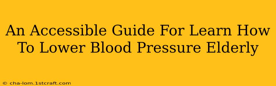 An Accessible Guide For Learn How To Lower Blood Pressure Elderly