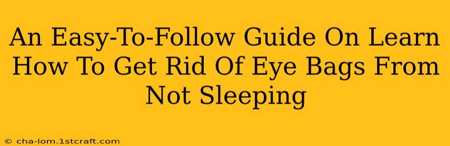 An Easy-To-Follow Guide On Learn How To Get Rid Of Eye Bags From Not Sleeping