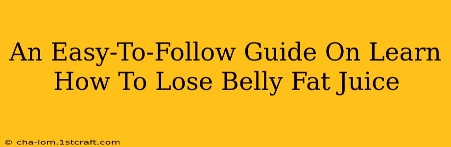 An Easy-To-Follow Guide On Learn How To Lose Belly Fat Juice