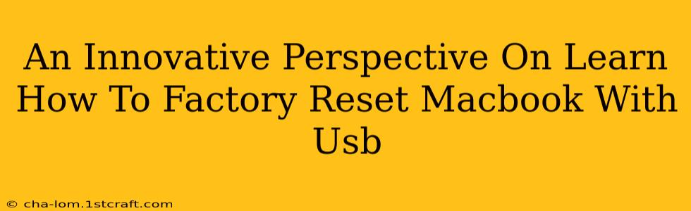 An Innovative Perspective On Learn How To Factory Reset Macbook With Usb