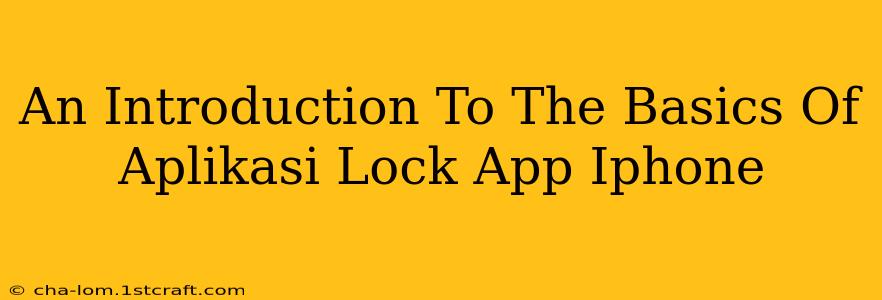 An Introduction To The Basics Of Aplikasi Lock App Iphone