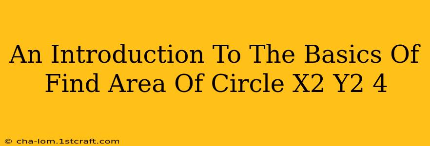 An Introduction To The Basics Of Find Area Of Circle X2 Y2 4