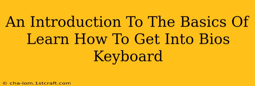 An Introduction To The Basics Of Learn How To Get Into Bios Keyboard