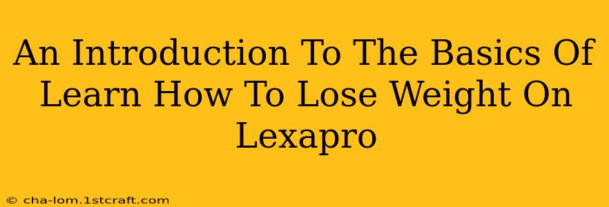 An Introduction To The Basics Of Learn How To Lose Weight On Lexapro