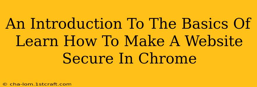 An Introduction To The Basics Of Learn How To Make A Website Secure In Chrome