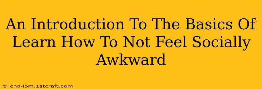 An Introduction To The Basics Of Learn How To Not Feel Socially Awkward