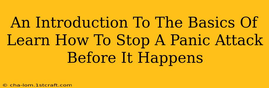 An Introduction To The Basics Of Learn How To Stop A Panic Attack Before It Happens