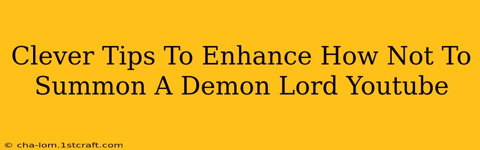 Clever Tips To Enhance How Not To Summon A Demon Lord Youtube