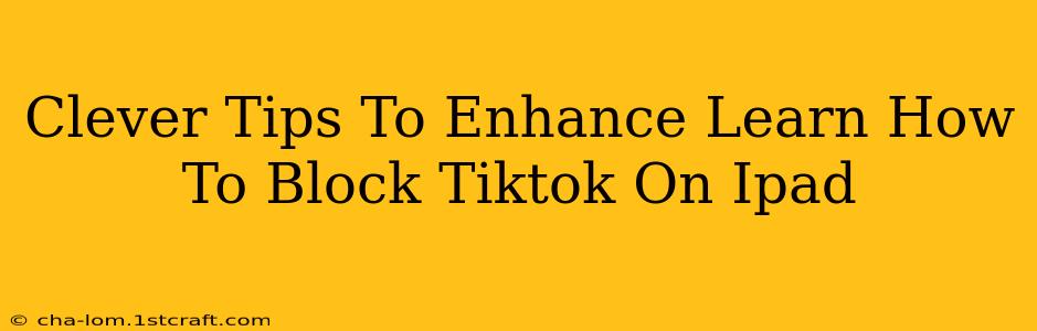 Clever Tips To Enhance Learn How To Block Tiktok On Ipad