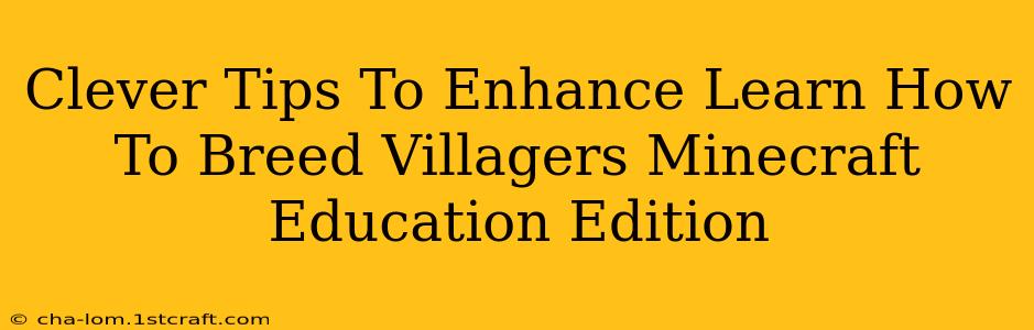 Clever Tips To Enhance Learn How To Breed Villagers Minecraft Education Edition