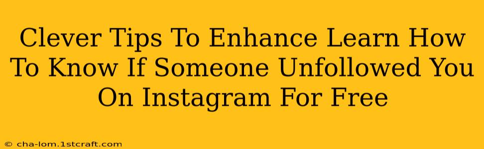 Clever Tips To Enhance Learn How To Know If Someone Unfollowed You On Instagram For Free