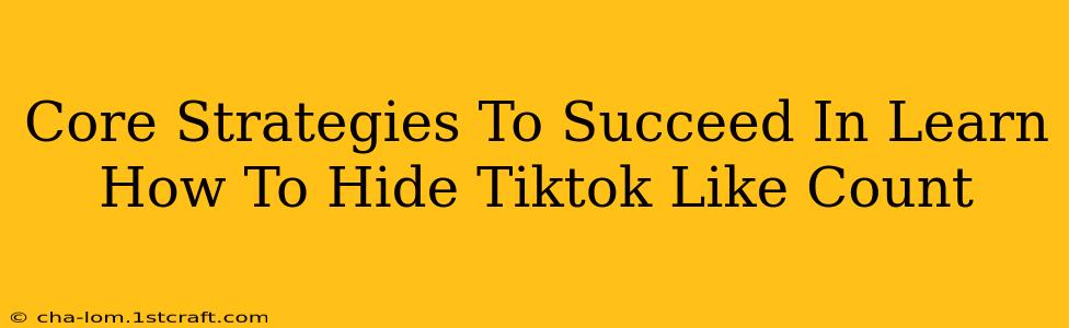 Core Strategies To Succeed In Learn How To Hide Tiktok Like Count