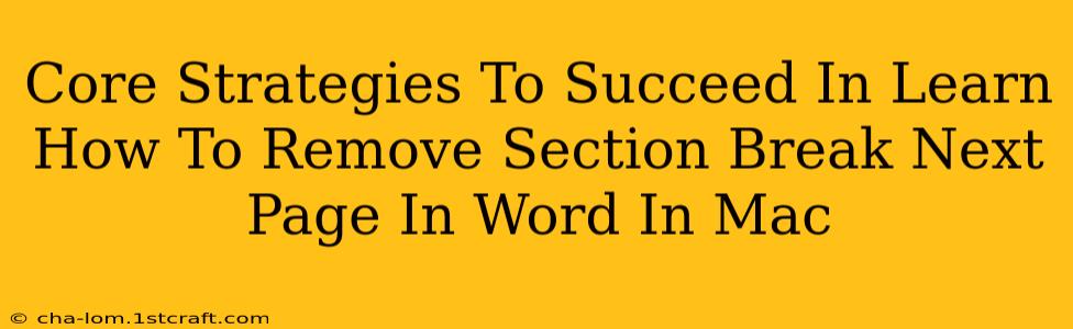 Core Strategies To Succeed In Learn How To Remove Section Break Next Page In Word In Mac