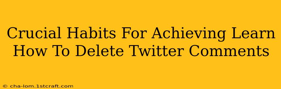 Crucial Habits For Achieving Learn How To Delete Twitter Comments