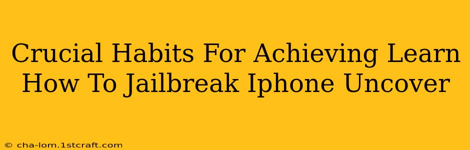 Crucial Habits For Achieving Learn How To Jailbreak Iphone Uncover