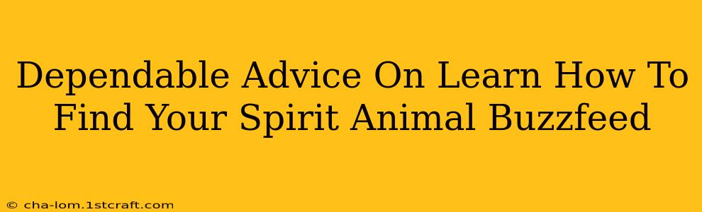 Dependable Advice On Learn How To Find Your Spirit Animal Buzzfeed