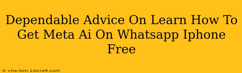 Dependable Advice On Learn How To Get Meta Ai On Whatsapp Iphone Free