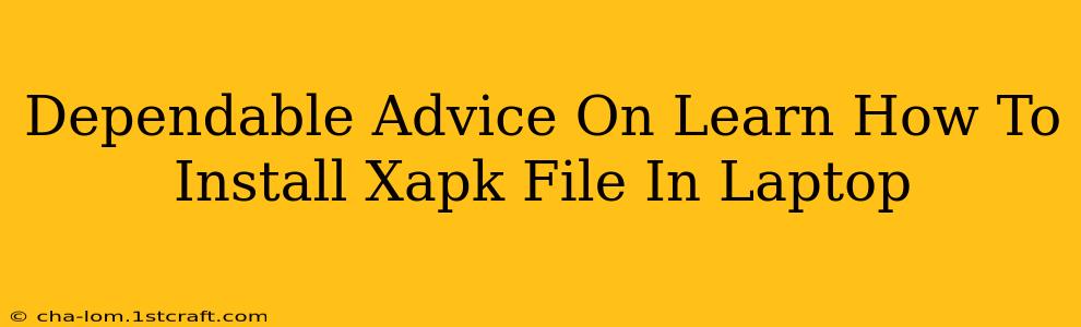 Dependable Advice On Learn How To Install Xapk File In Laptop