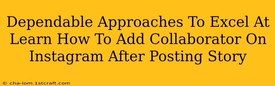 Dependable Approaches To Excel At Learn How To Add Collaborator On Instagram After Posting Story