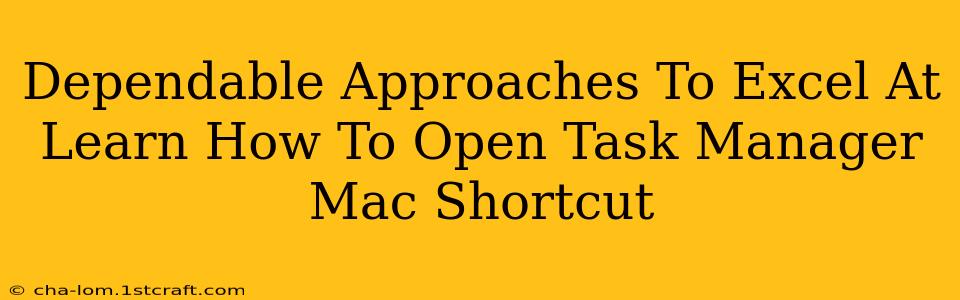 Dependable Approaches To Excel At Learn How To Open Task Manager Mac Shortcut