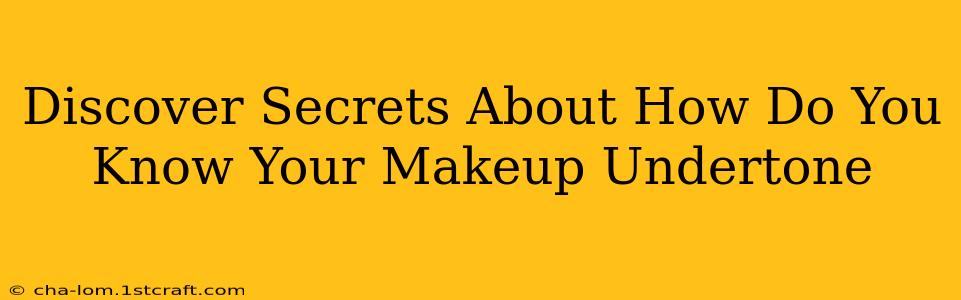 Discover Secrets About How Do You Know Your Makeup Undertone