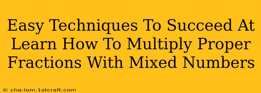 Easy Techniques To Succeed At Learn How To Multiply Proper Fractions With Mixed Numbers