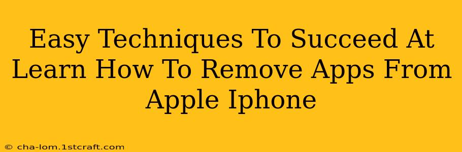 Easy Techniques To Succeed At Learn How To Remove Apps From Apple Iphone