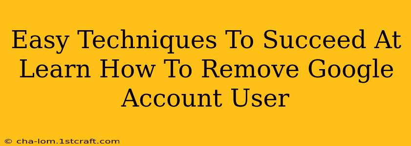 Easy Techniques To Succeed At Learn How To Remove Google Account User