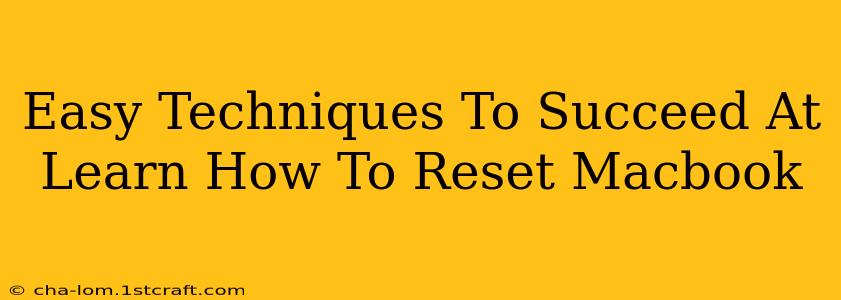 Easy Techniques To Succeed At Learn How To Reset Macbook