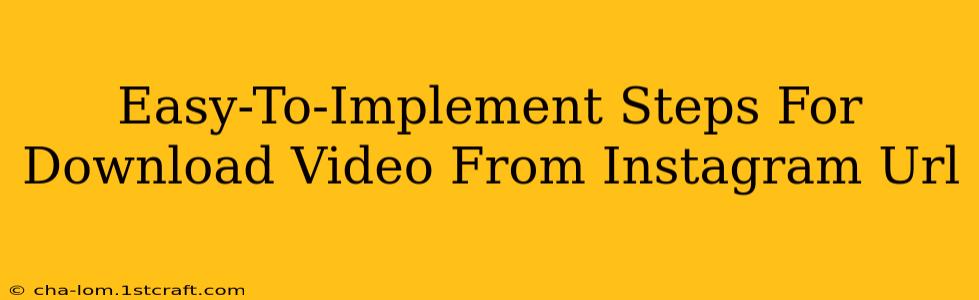 Easy-To-Implement Steps For Download Video From Instagram Url