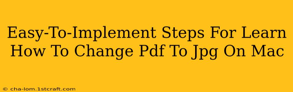 Easy-To-Implement Steps For Learn How To Change Pdf To Jpg On Mac