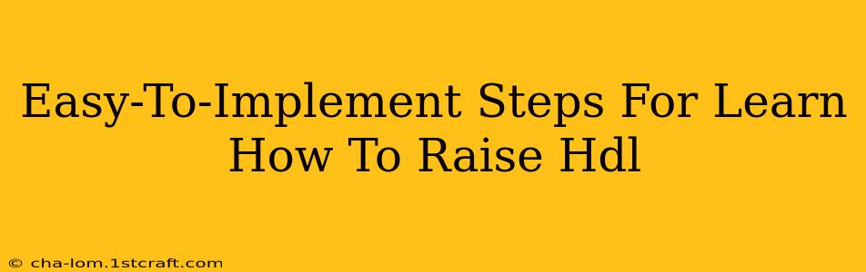 Easy-To-Implement Steps For Learn How To Raise Hdl