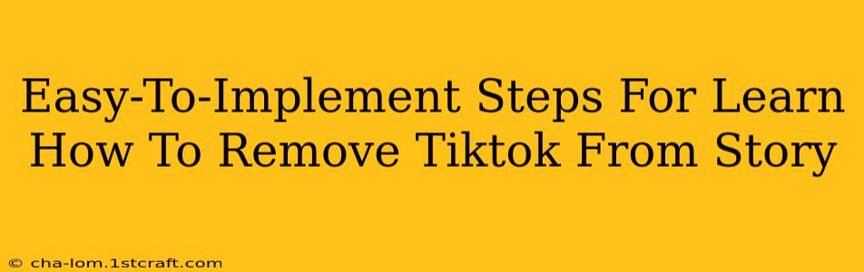 Easy-To-Implement Steps For Learn How To Remove Tiktok From Story