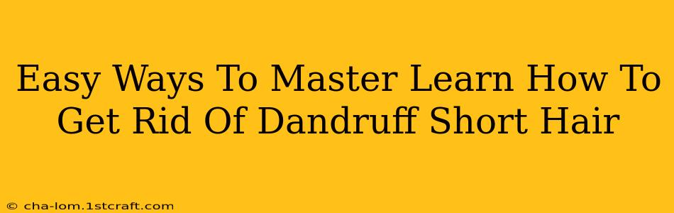 Easy Ways To Master Learn How To Get Rid Of Dandruff Short Hair