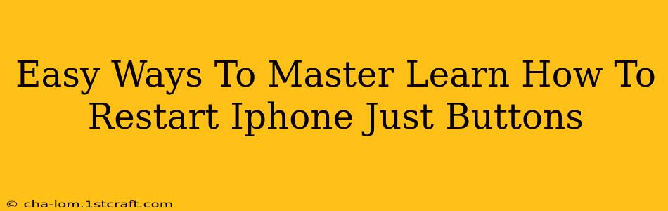 Easy Ways To Master Learn How To Restart Iphone Just Buttons