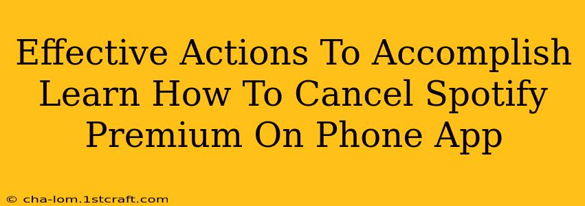 Effective Actions To Accomplish Learn How To Cancel Spotify Premium On Phone App