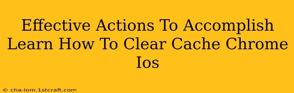 Effective Actions To Accomplish Learn How To Clear Cache Chrome Ios