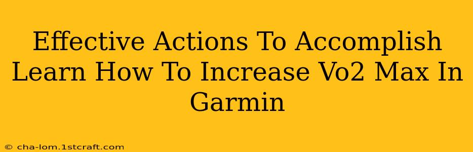 Effective Actions To Accomplish Learn How To Increase Vo2 Max In Garmin