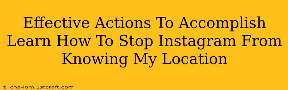 Effective Actions To Accomplish Learn How To Stop Instagram From Knowing My Location