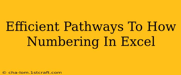 Efficient Pathways To How Numbering In Excel