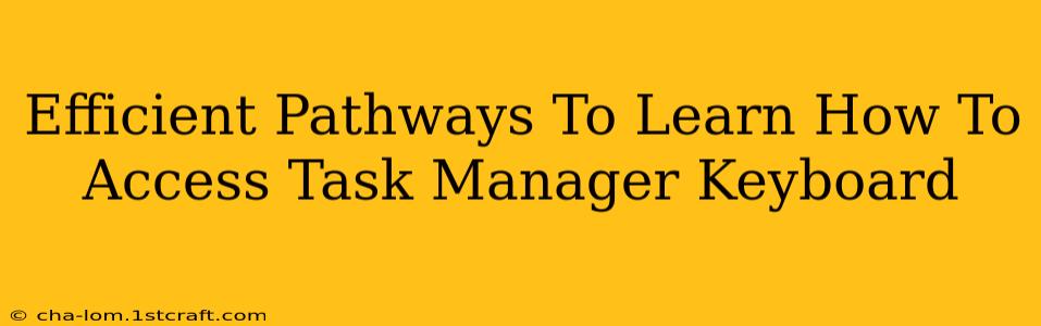 Efficient Pathways To Learn How To Access Task Manager Keyboard