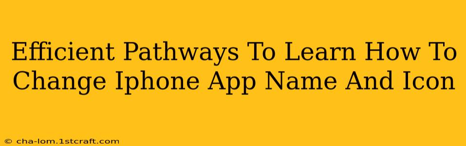 Efficient Pathways To Learn How To Change Iphone App Name And Icon