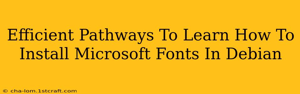 Efficient Pathways To Learn How To Install Microsoft Fonts In Debian