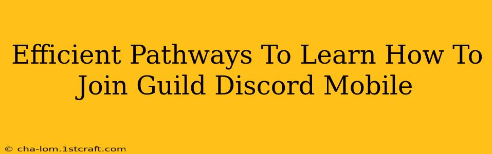 Efficient Pathways To Learn How To Join Guild Discord Mobile