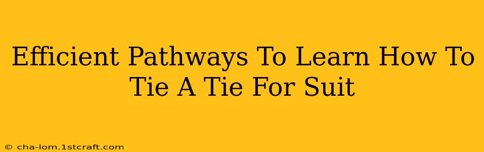 Efficient Pathways To Learn How To Tie A Tie For Suit