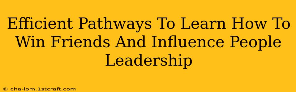 Efficient Pathways To Learn How To Win Friends And Influence People Leadership