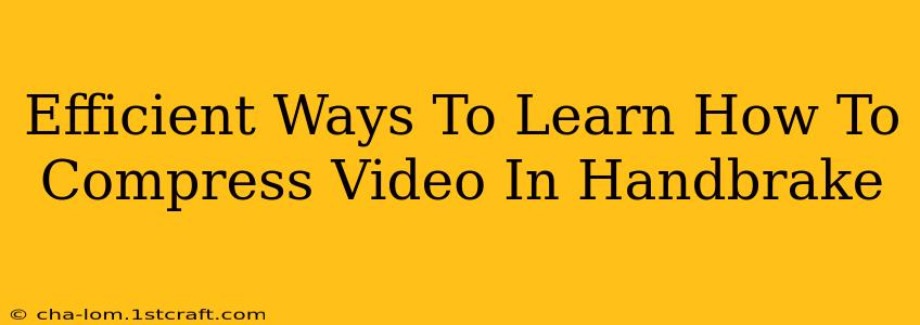 Efficient Ways To Learn How To Compress Video In Handbrake