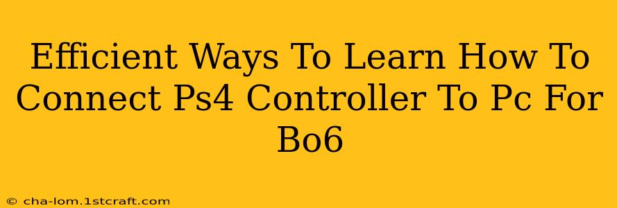 Efficient Ways To Learn How To Connect Ps4 Controller To Pc For Bo6