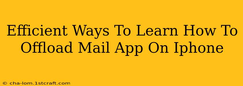 Efficient Ways To Learn How To Offload Mail App On Iphone