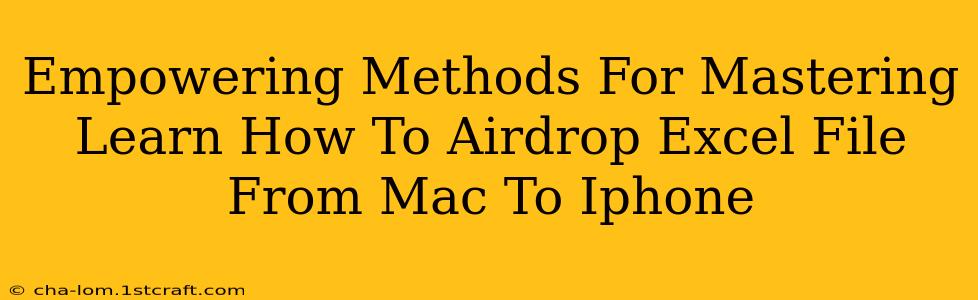 Empowering Methods For Mastering Learn How To Airdrop Excel File From Mac To Iphone